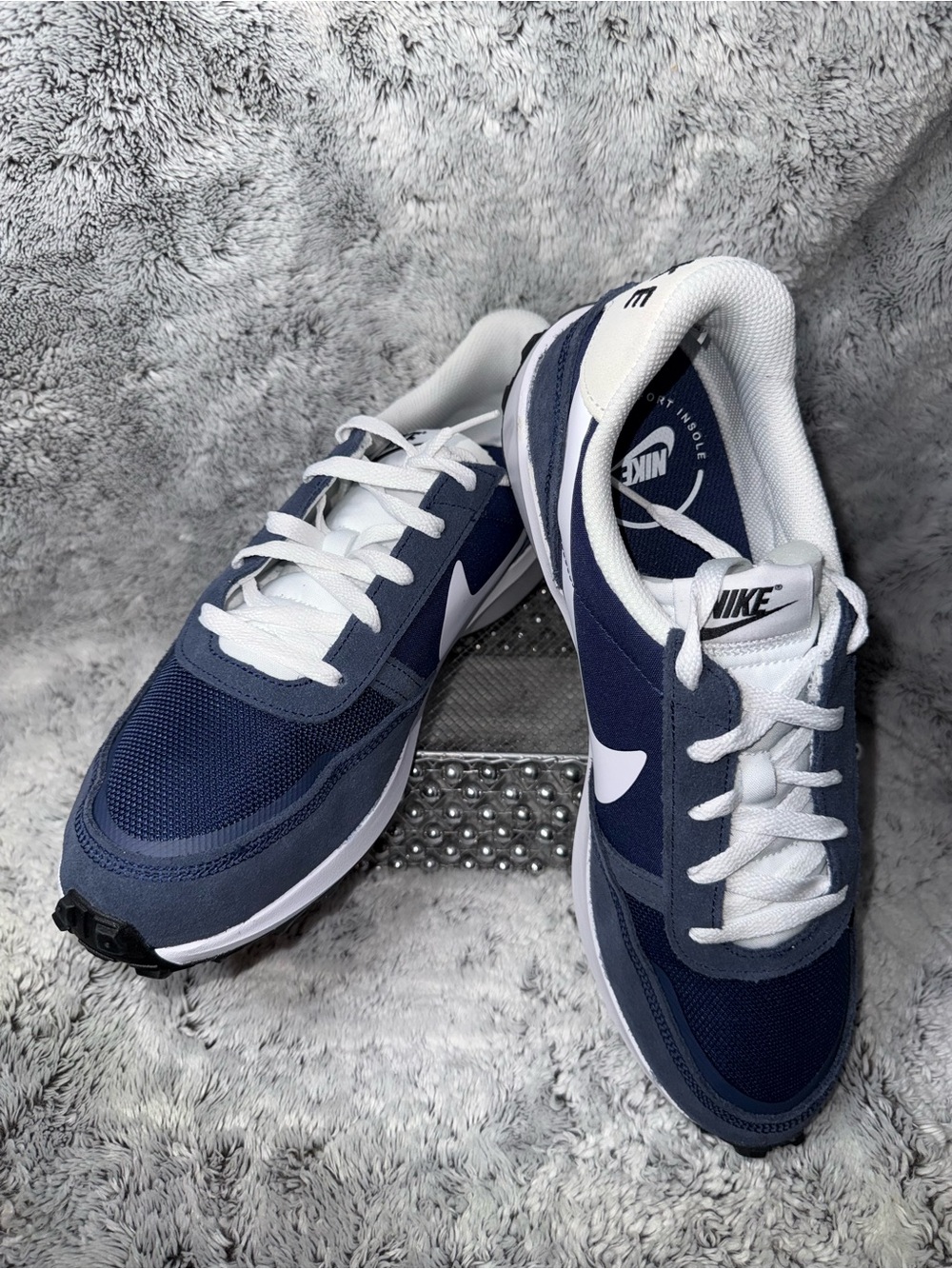 BRAND NEW- never worn! FJ4195-400 Nike Men’s Waffle Runner Sneaker - Navy/White